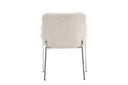 Stuhl Helora in Beige aus Polyester-Leinen