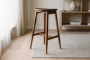 Barhocker Rafaela – in Mocca aus Gummibaumholz