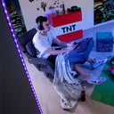 Minecraft Kuscheldecke Glow – mit Glow-in-the-Dark Effekt & weichem Fleece