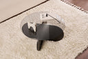 Couchtisch Rovida - mit runder Glasplatte in 2 Varianten