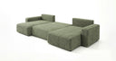 Designer Sofa Noma U mit Schlaffunktion und Stauraum in Cord