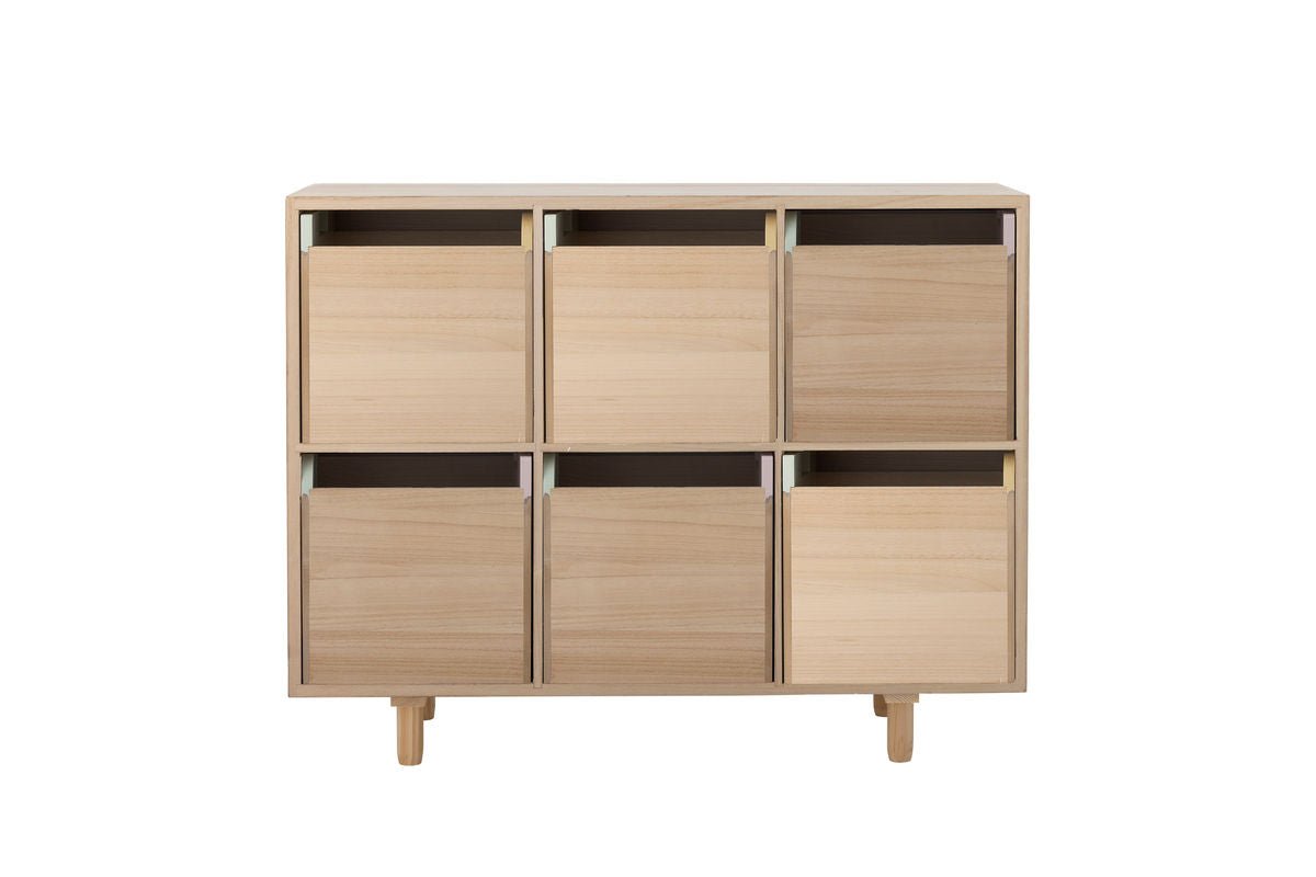 Kinder-Bücherregal „Linus“ mit Schubladen – Buntes Design