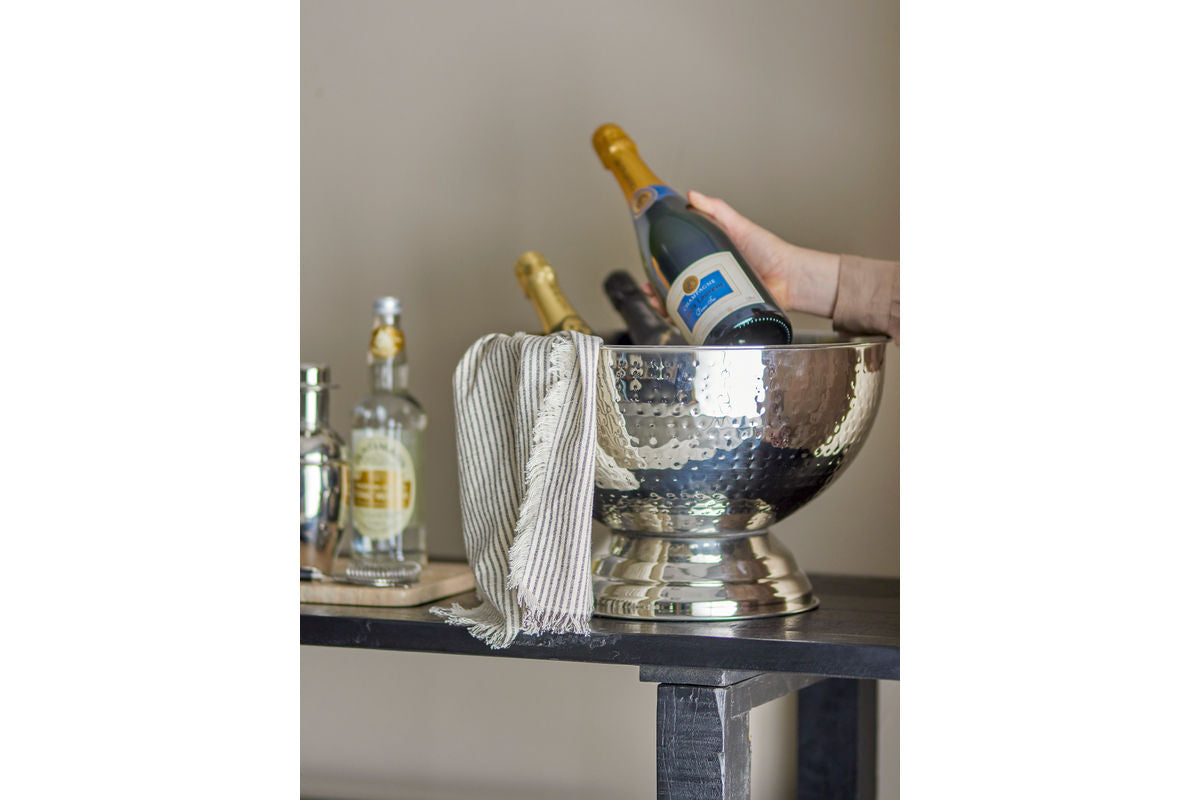 Champagnerschale Claire – Edelstahl in Silber