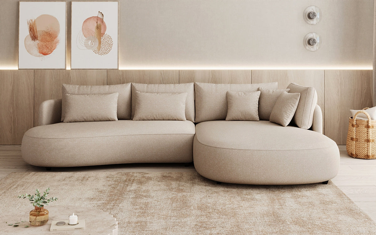 Designer Ecksofa Ando Mini  in Strukturstoff