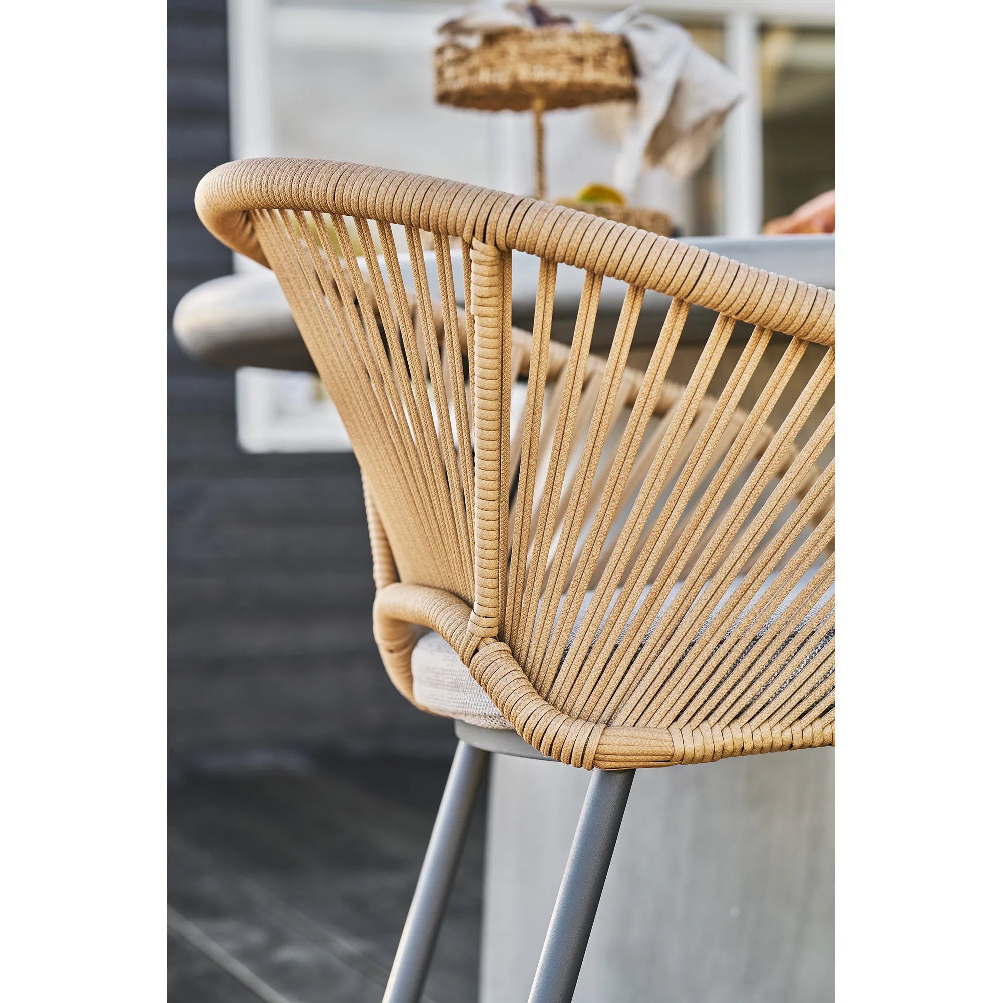 2er Set - Gartenstuhl Veleno in Beige oder Grün