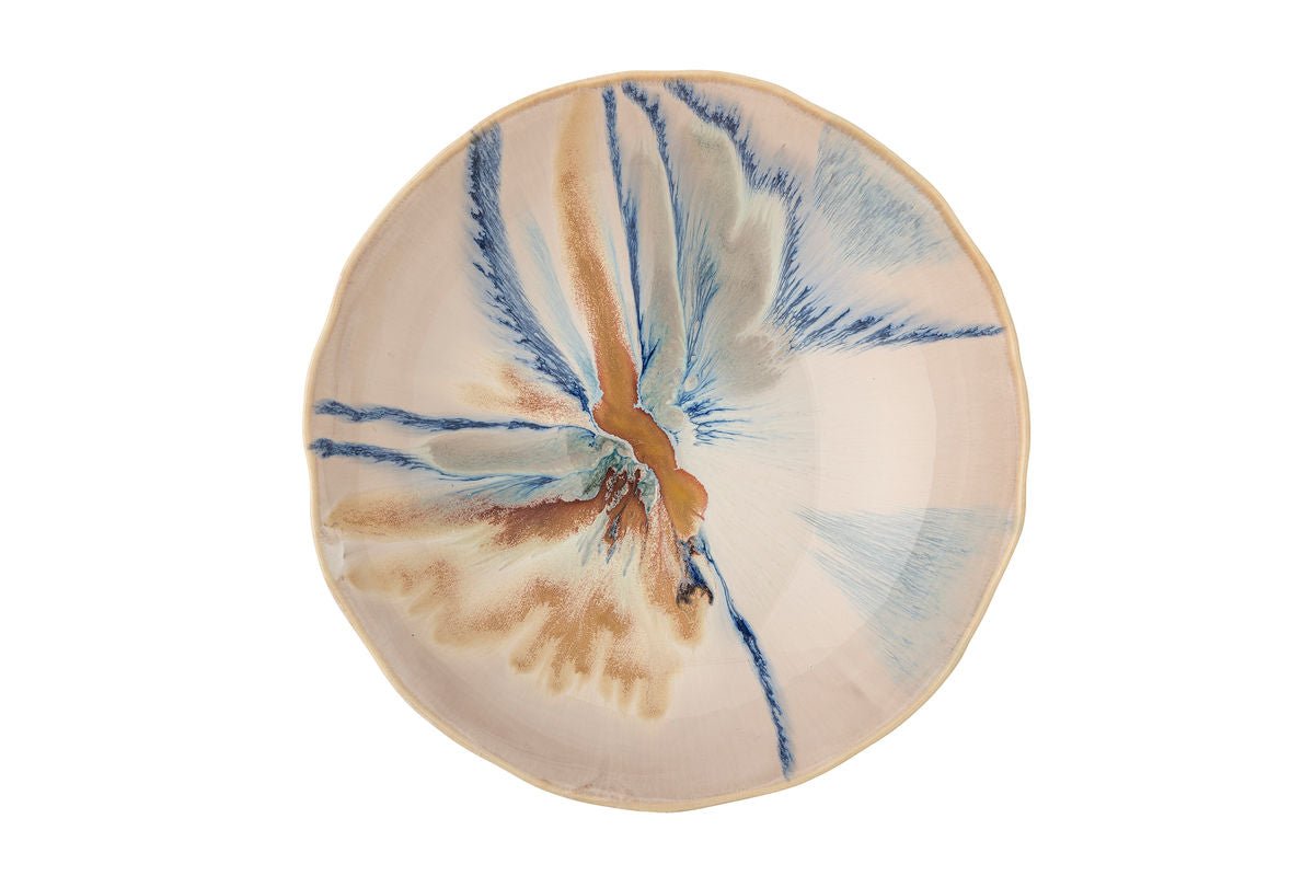 Schale Elora – Steingut mit reaktiver Glasur in sanften Naturtönen