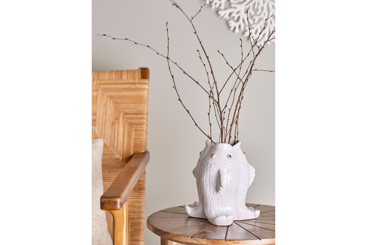 Vase „Ilvara“ – Weißes Steingut