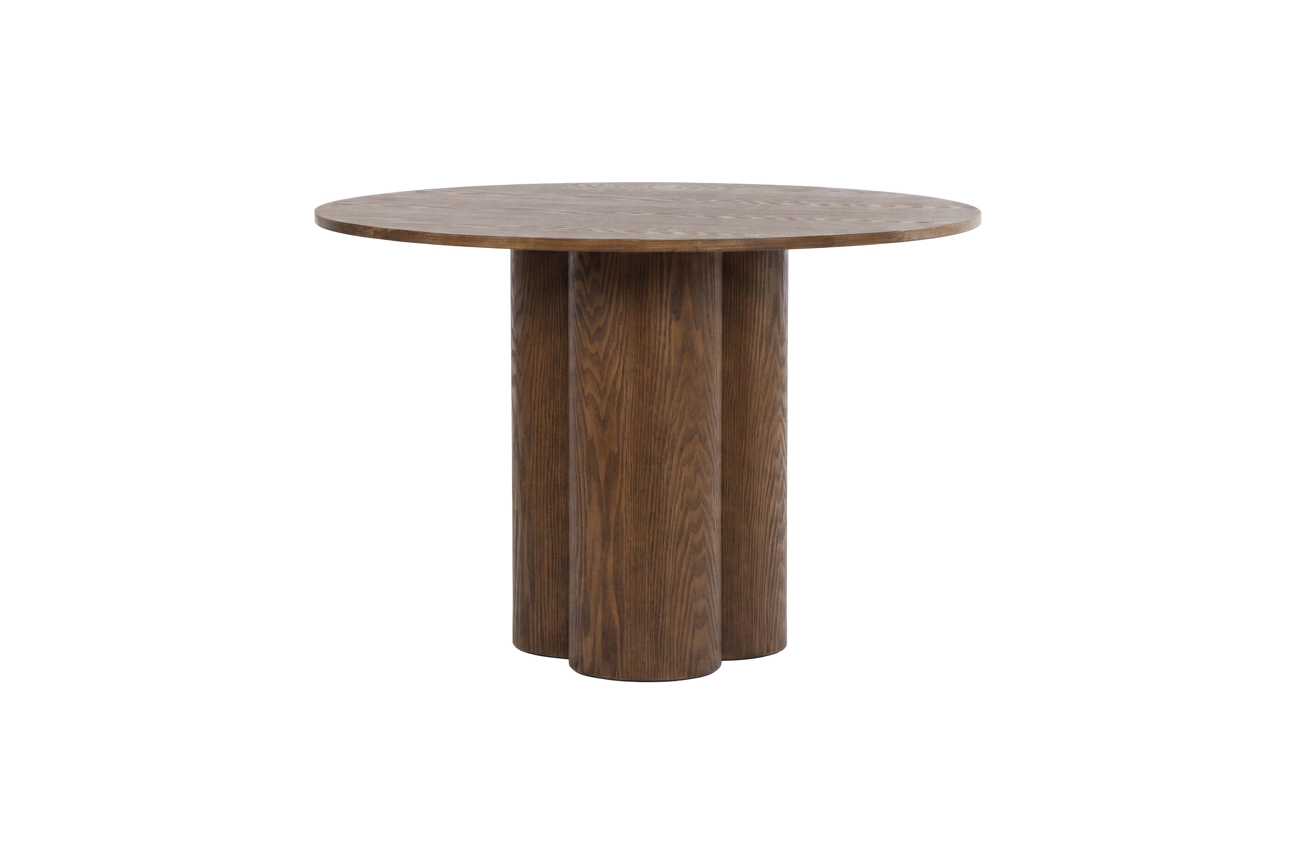 Esstisch Cavella - rundes Design in Holzoptik
