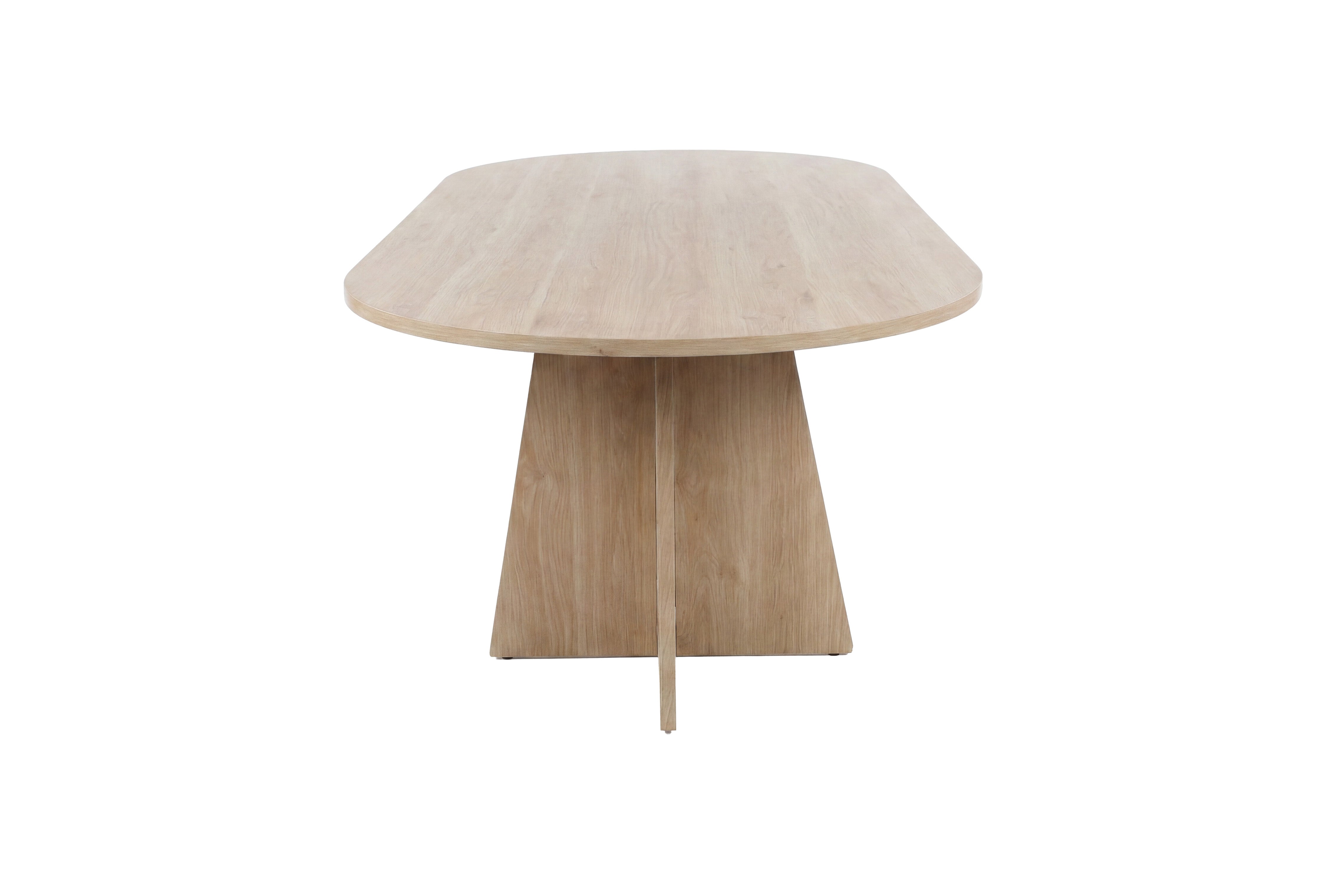 Esstisch Cazaro - ovales Design in Holzoptik