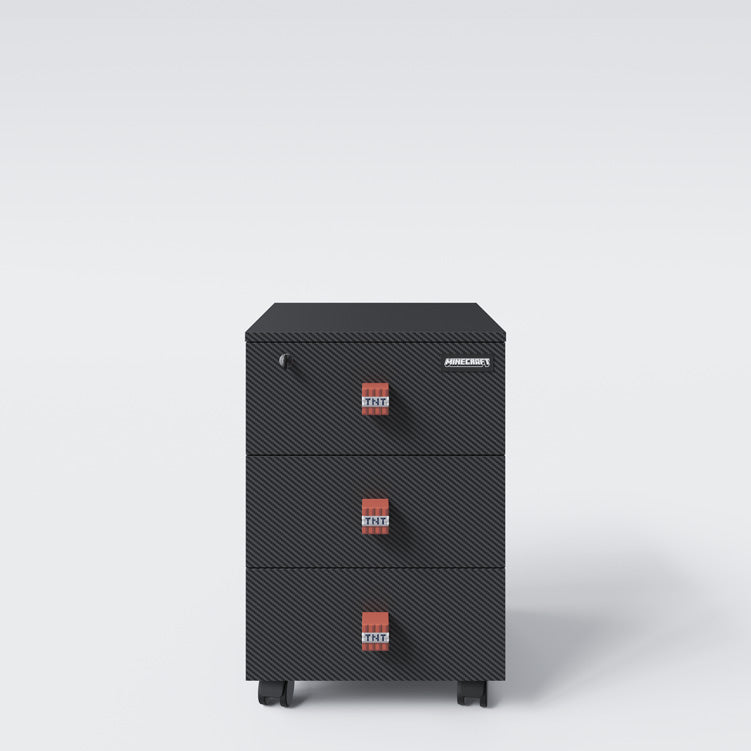 Minecraft Rollcontainer „TNT Move“ – mit 3 Schubladen & Rollen