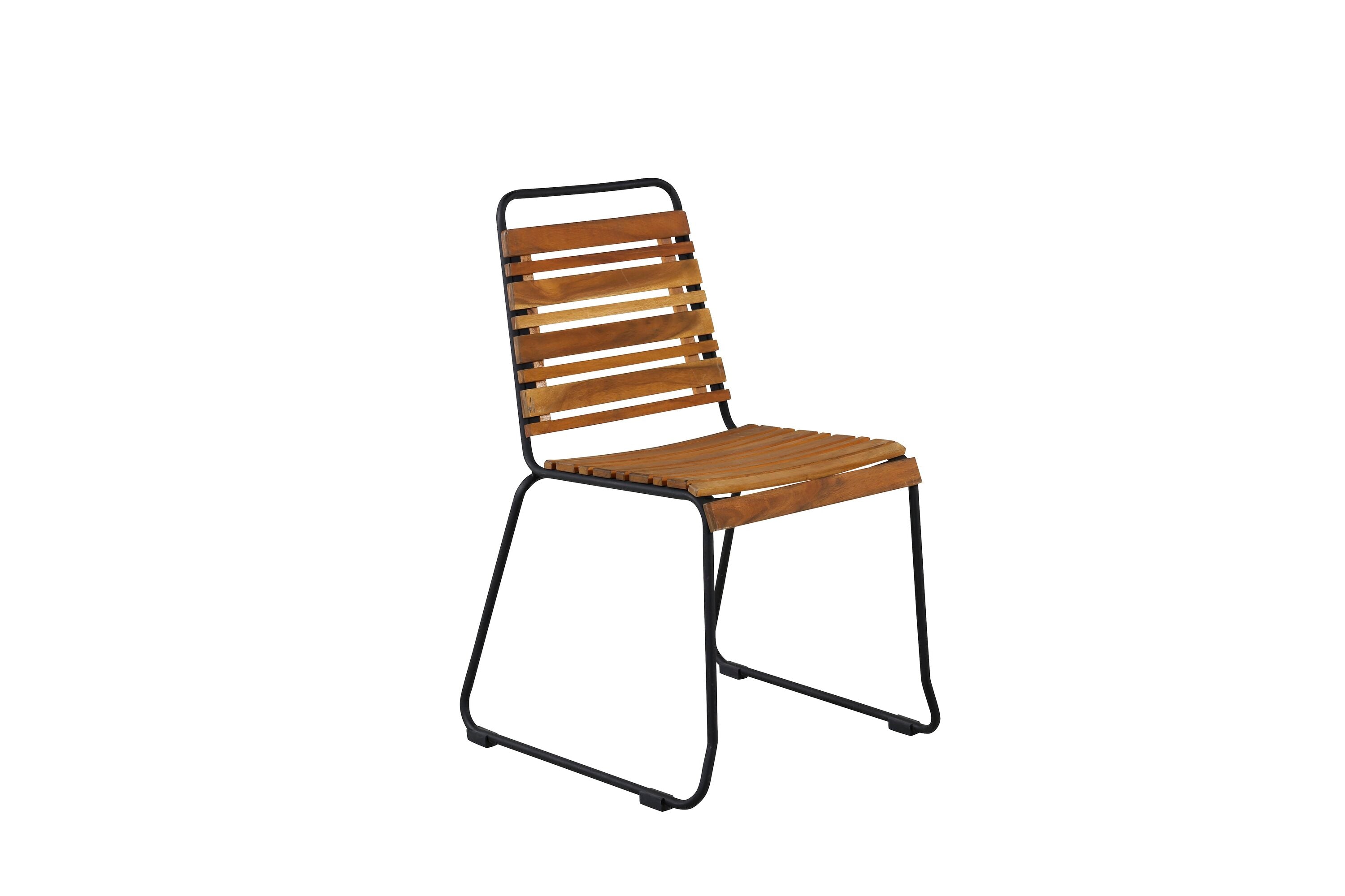 2er Set - Gartenstuhl Bali aus Akazie/Metall