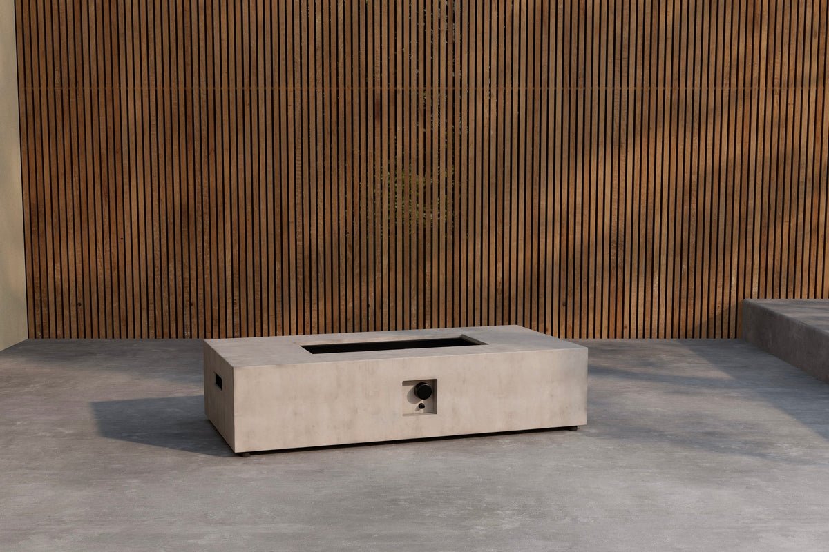 Feuerstelle Ignis -  rechteckige, schlanke Form aus Faserzement