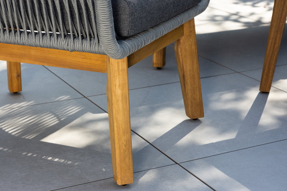 Garten Lounge Set Sorena – 4 teiliges Set in Grau