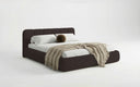 Designer Polsterbett Avelo in Bouclé mit Stauraum