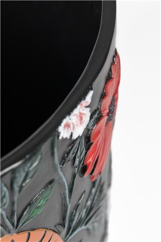 Vase Embla – aus Harz in Schwarz