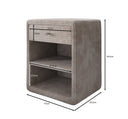 Designer Nachttisch Amy in Cord