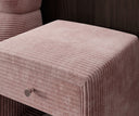 Designer Nachttisch Amy in Cord