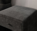 Designer Nachttisch Amy in Cord
