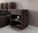 Designer Nachttisch Amy in Cord