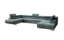Designer Sofa Taormina mit Schlaf- und Klappfunktion in Cord