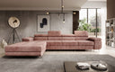 Designer Ecksofa Calvera Maxi mit Schlaf- und Klappfunktion in Cord