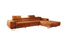 Designer Ecksofa Calvera Maxi mit Schlaf- und Klappfunktion in Cord