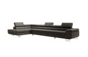 Designer Ecksofa Maxi mit Schlaf - und Klappfunktion in Bouclé