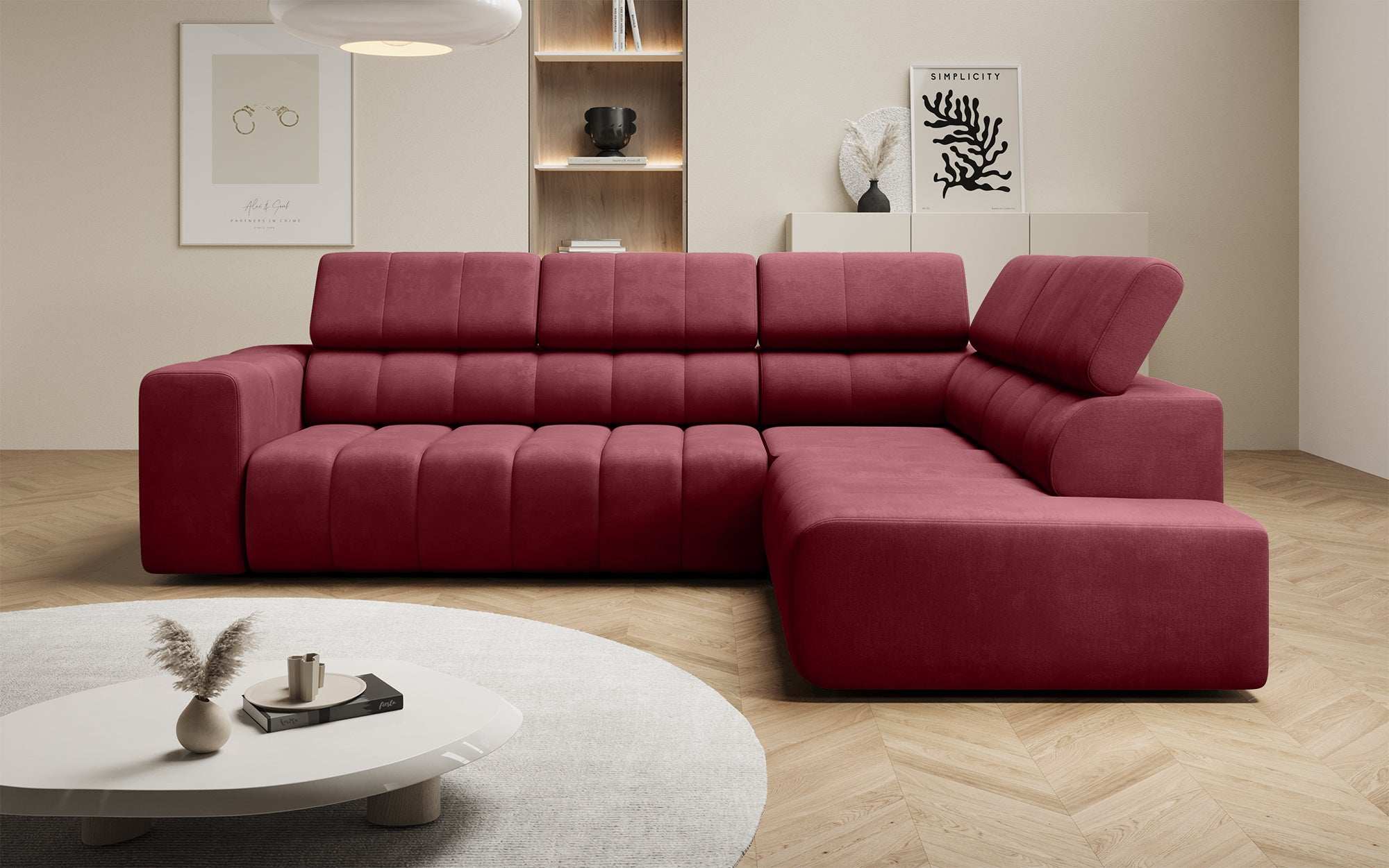 Designer Sofa Aurora L mit Schlaffunktion