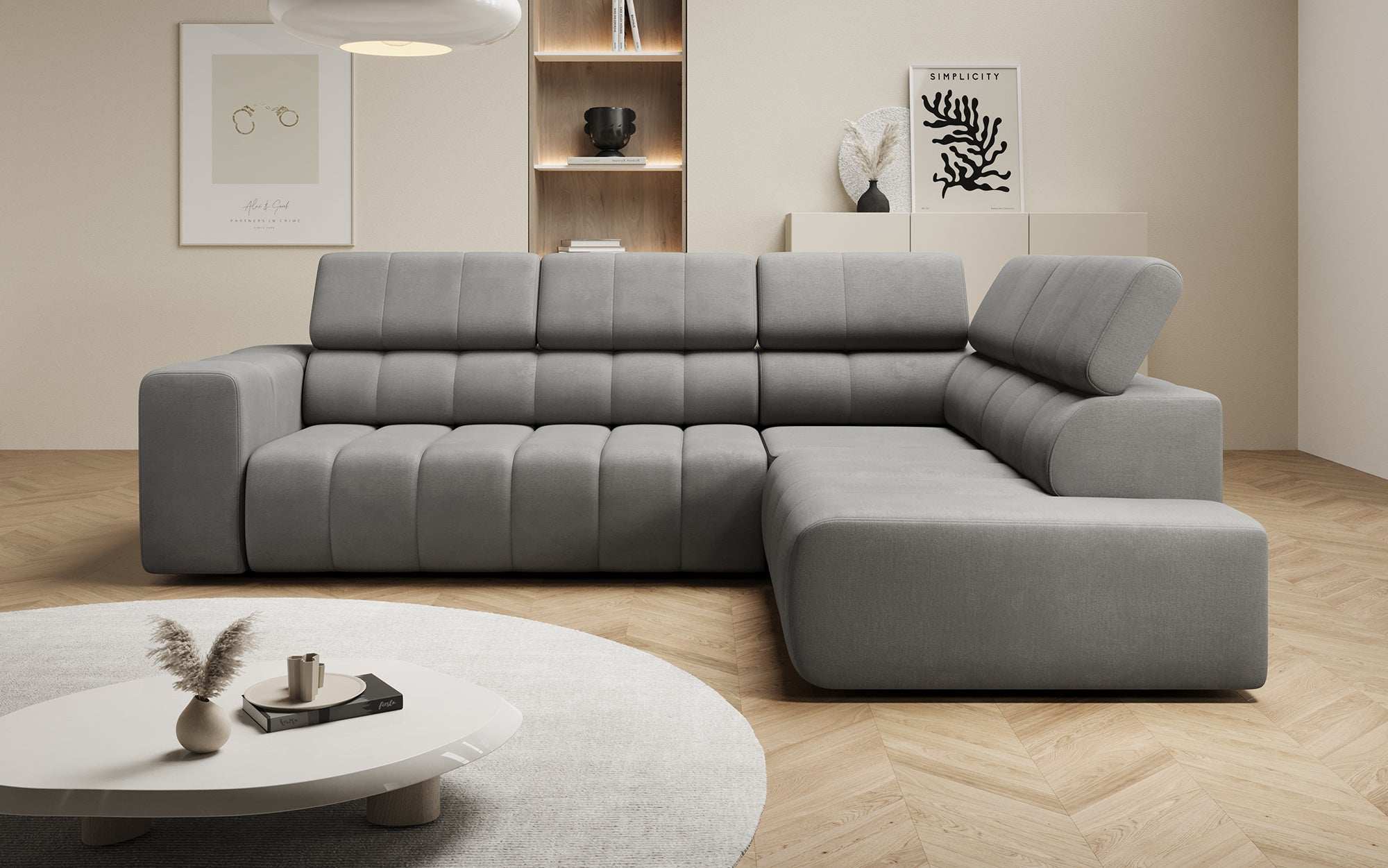 Designer Sofa Aurora L mit Schlaffunktion