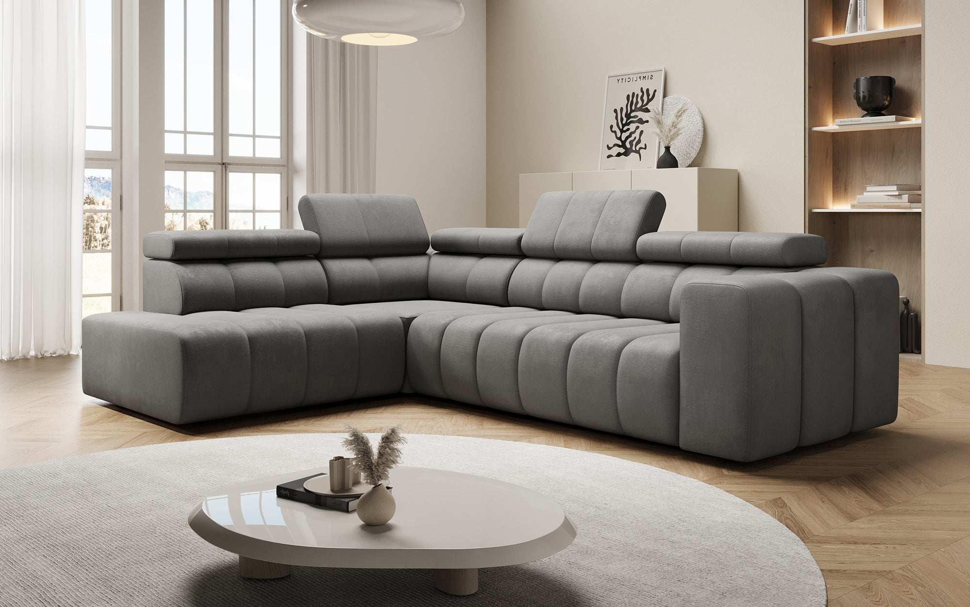 Designer Sofa Aurora L mit Schlaffunktion