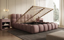 Designer Polsterbett Boston Stoff mit Stauraum