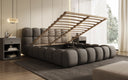 Designer Polsterbett Boston Stoff mit Stauraum