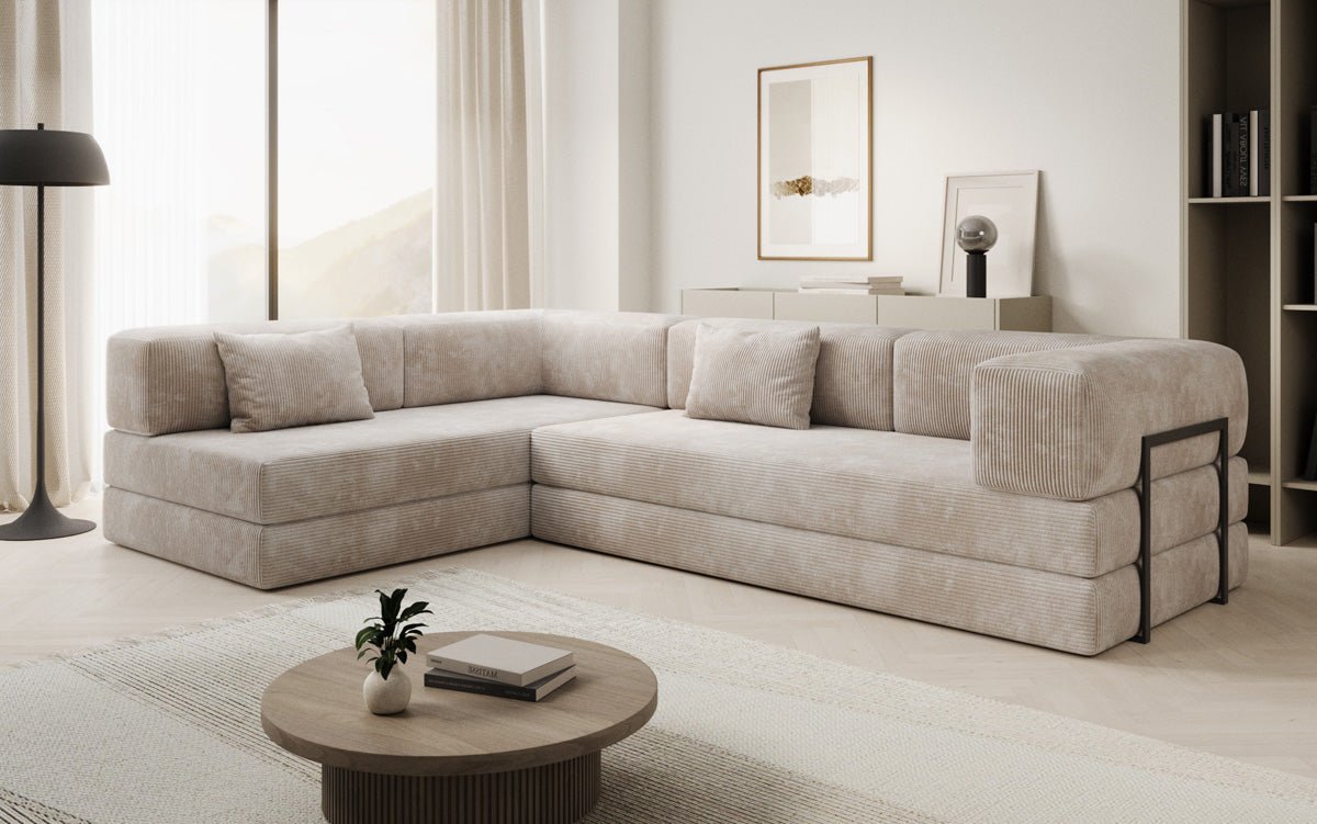 Designer Sofa Lazy L in Cord