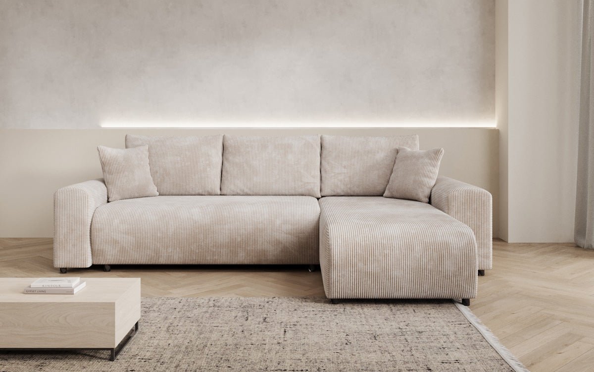 Designer Sofa Hanna mit Schlaffunktion und Stauraum