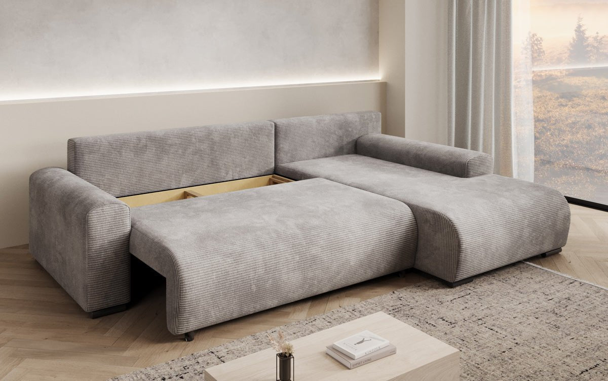 Designer Sofa Hanna mit Schlaffunktion und Stauraum