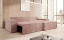 Designer Ecksofa Corino in Cord mit Schlaf- und Klappfunktion
