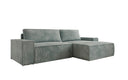 Designer Ecksofa Corino in Cord mit Schlaf- und Klappfunktion