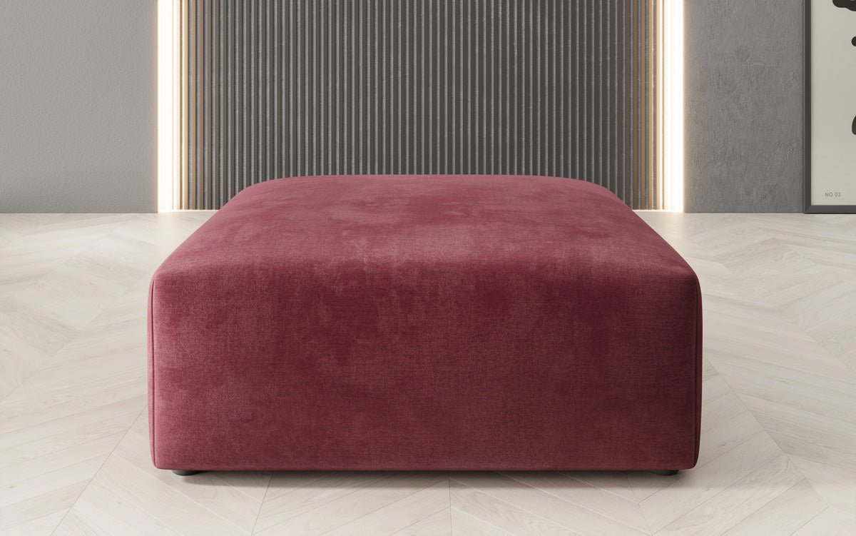 Beistellhocker 80 cm Snug aus Samt
