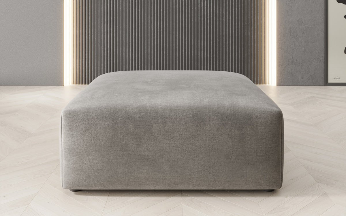 Beistellhocker 80 cm Snug aus Samt
