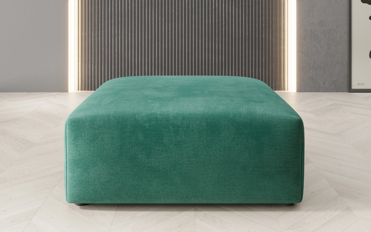 Beistellhocker 80 cm Snug aus Samt