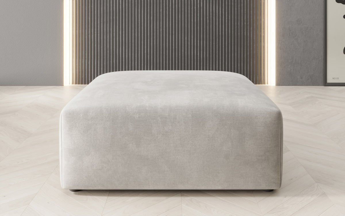 Beistellhocker 80 cm Snug aus Samt