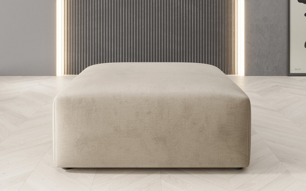 Beistellhocker 80 cm Snug aus Samt