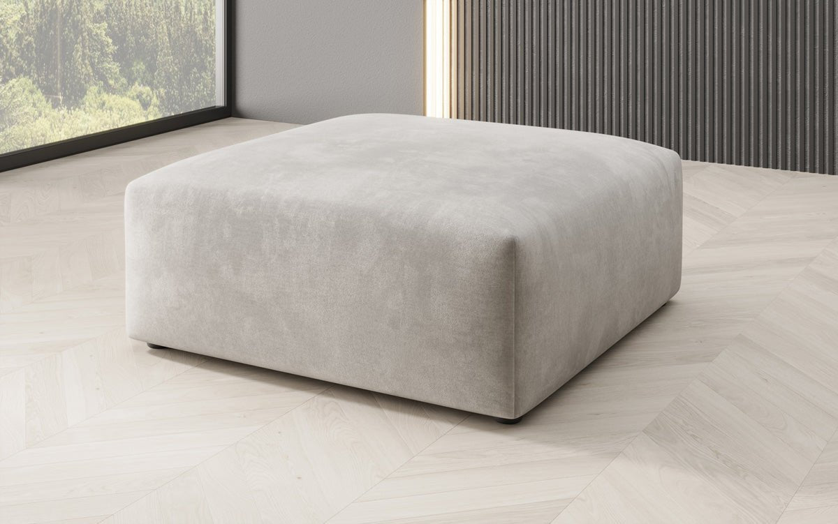 Beistellhocker 80 cm Snug aus Samt