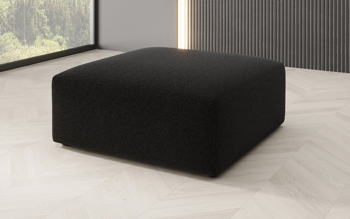 Beistellhocker 80 cm Snug aus Bouclé