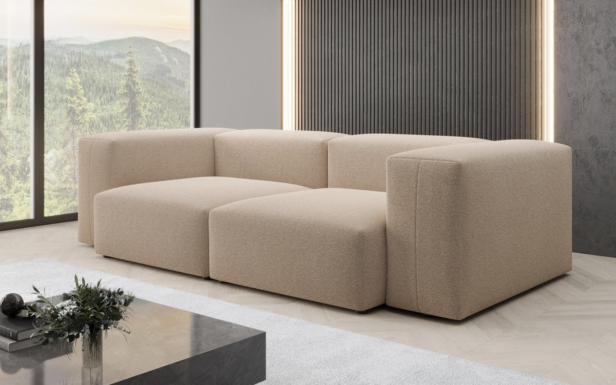 Designer 2 Sitzer Sofa Snug in Bouclé