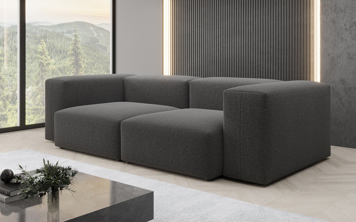Designer 2 Sitzer Sofa Snug in Bouclé
