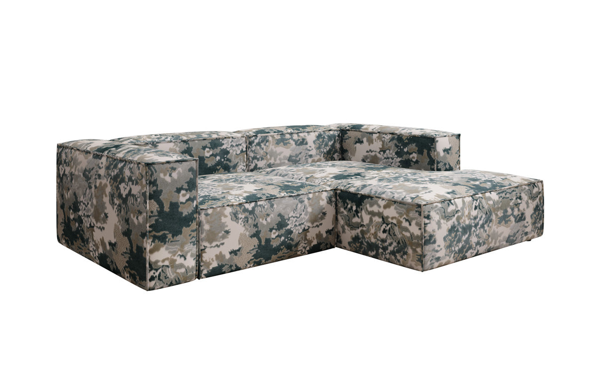 Designer Ecksofa Lesley Mini - Jacquard mit Aquarell-Muster
