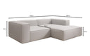 Designer Ecksofa Lesley Mini in Bouclé