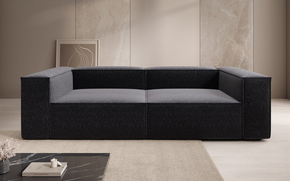 Designer Sofa Lesley 3 Sitzer in Strukturstoff