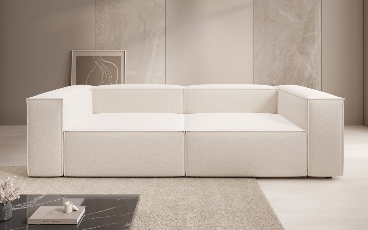 Designer Sofa Lesley 3 Sitzer in Strukturstoff
